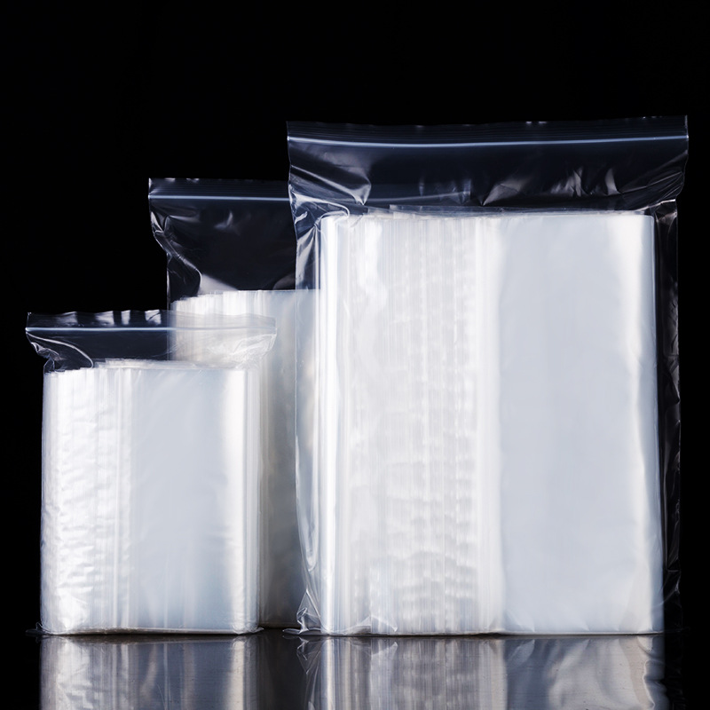 Factory Customized PE ziplock bag transparent plastic packaging bag E